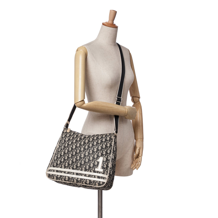 Diorissimo Trotter Canvas Crossbody Black - Gaby Paris