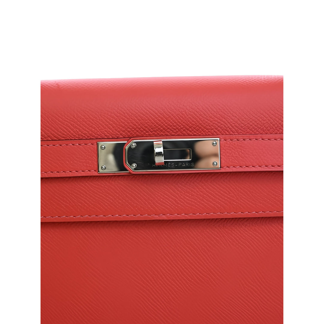 Hermès Sac à main Kelly II Sellier 32 Epsom Rose – vue 5 – GABY PARIS
