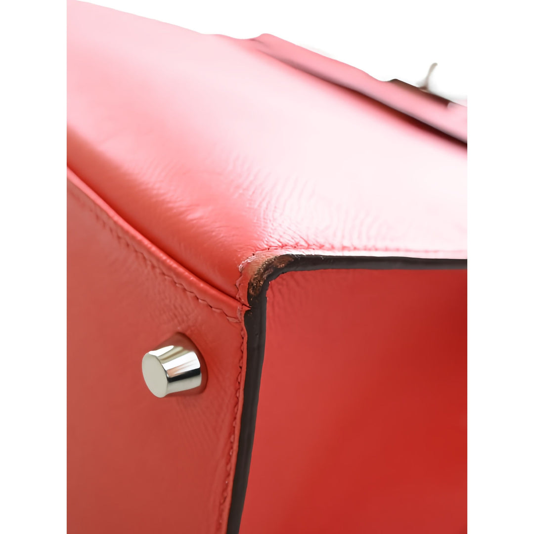 Hermès Sac à main Kelly II Sellier 32 Epsom Rose – vue 9 – GABY PARIS