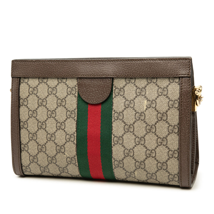 Web Ophidia Chaîne Sac Petit GG Supreme Beige