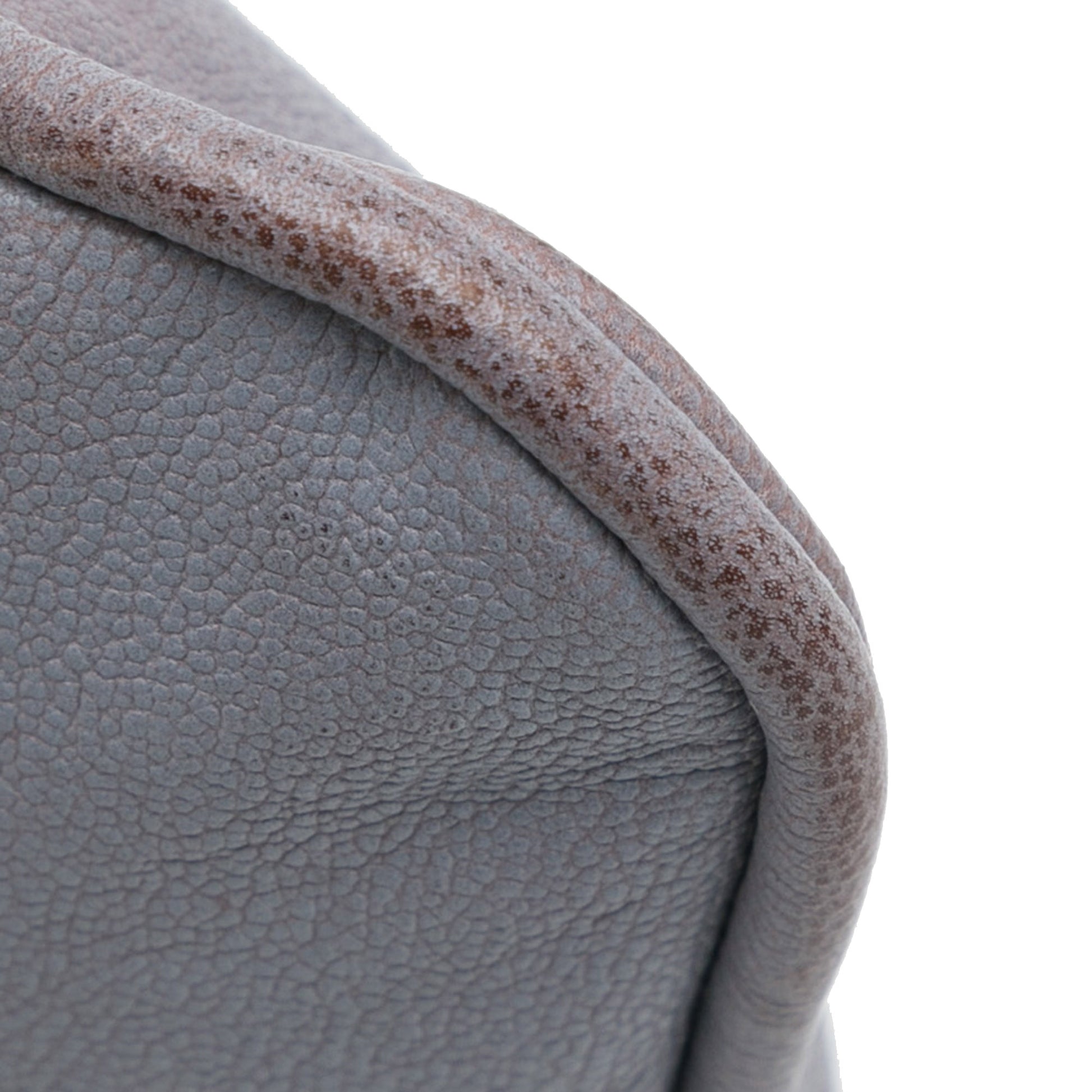 Leather Shoulder Bag Gray - Gaby Paris