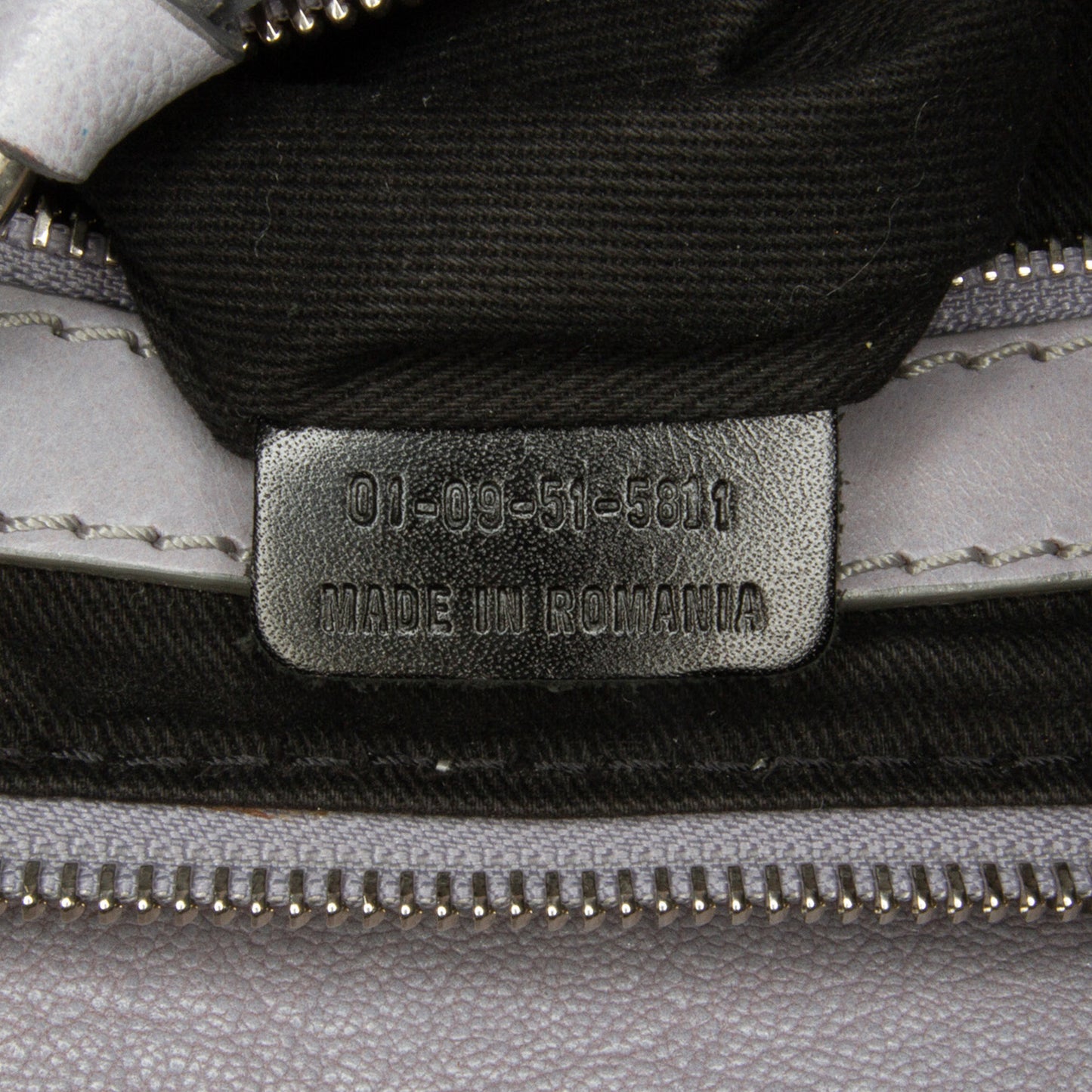 Leather Shoulder Bag Gray - Gaby Paris