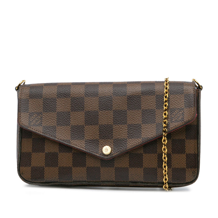 Louis Vuitton Damier Ebene Pochette Felicie Brown - GABY PARIS