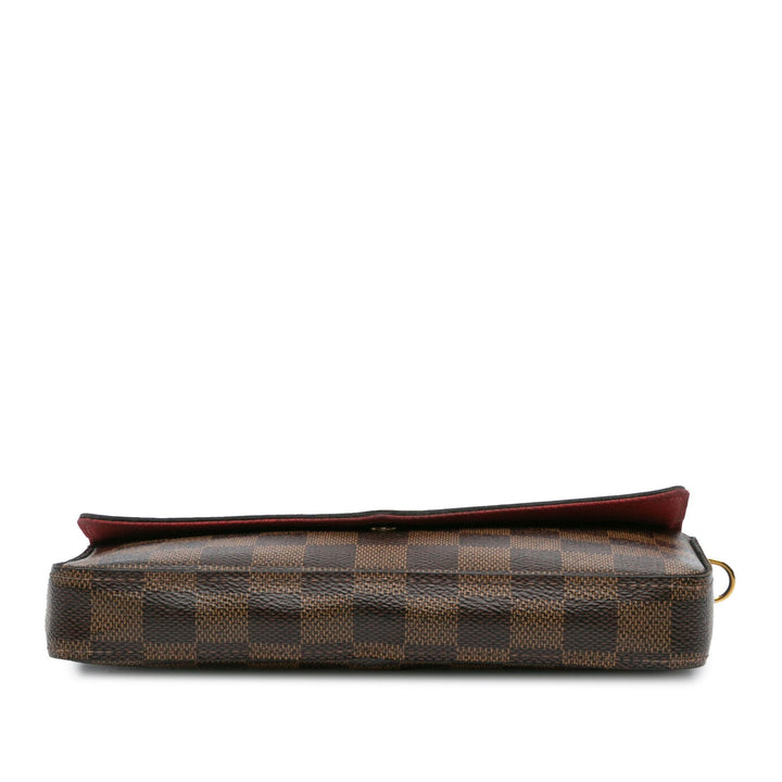 Louis Vuitton Damier Ebene Pochette Felicie Brown - GABY PARIS