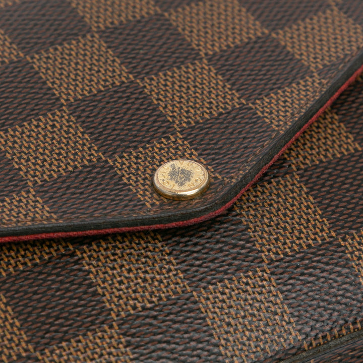 Louis Vuitton Damier Ebene Pochette Felicie Brown - GABY PARIS