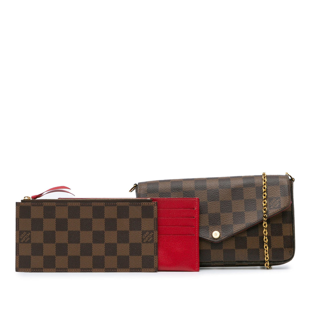 Louis Vuitton Damier Ebene Pochette Felicie Brown - GABY PARIS