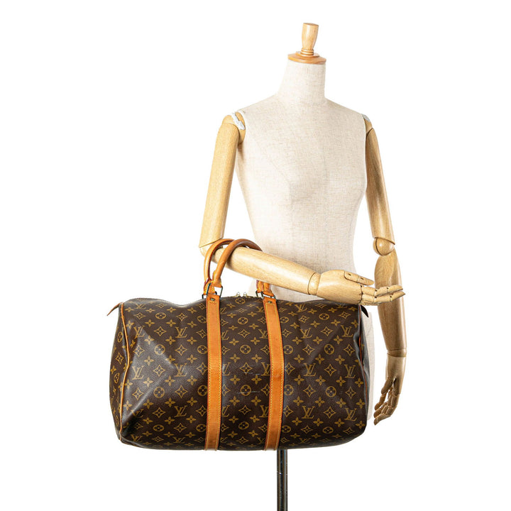 Louis Vuitton Monogram Keepall 45 Brown - GABY PARIS
