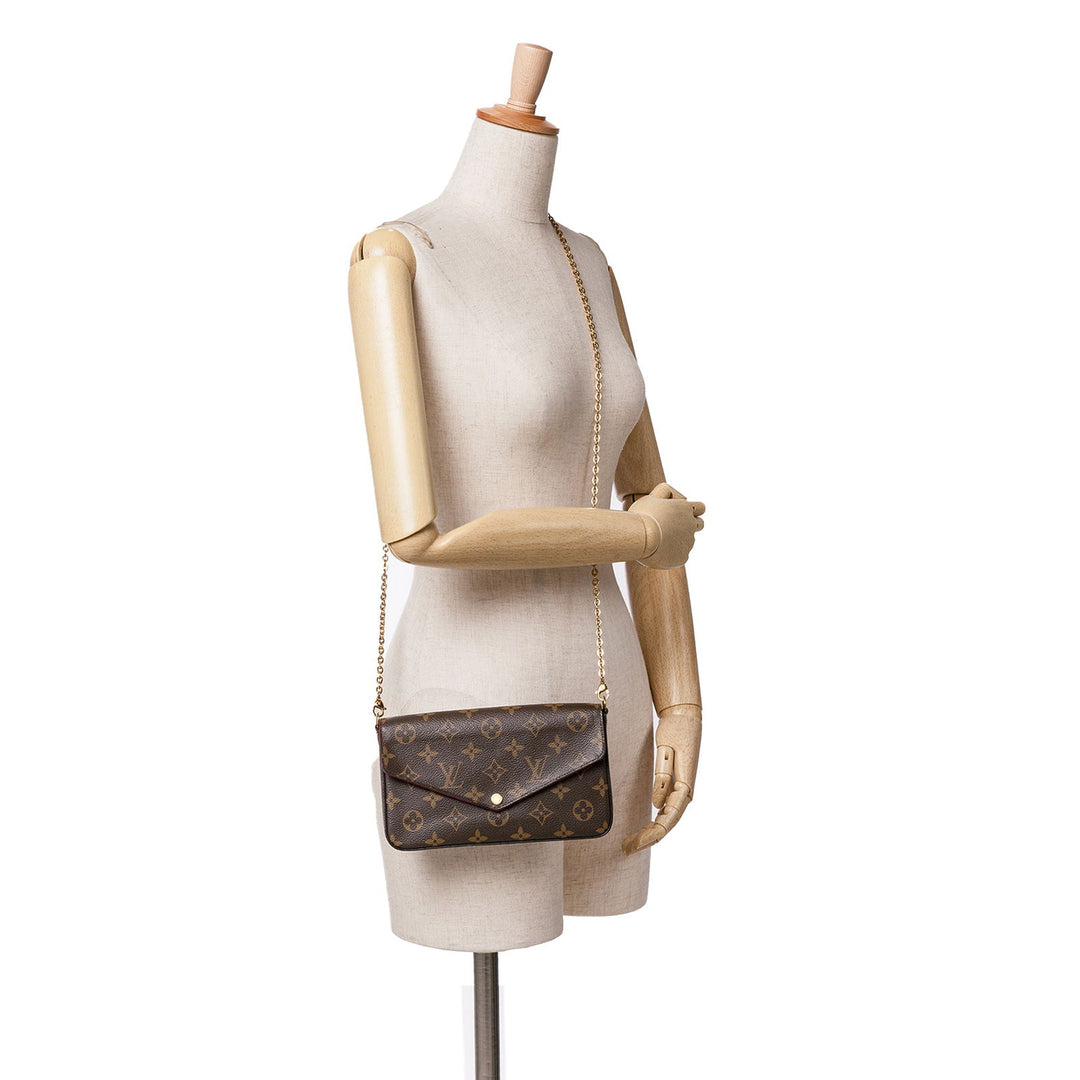 Louis Vuitton Monogram Pochette Felicie Brown - GABY PARIS