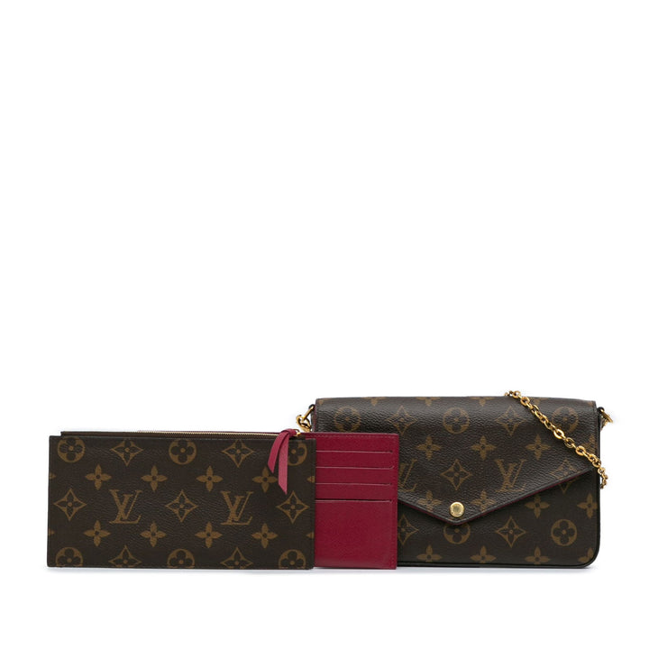 Louis Vuitton Monogram Pochette Felicie Brown - GABY PARIS