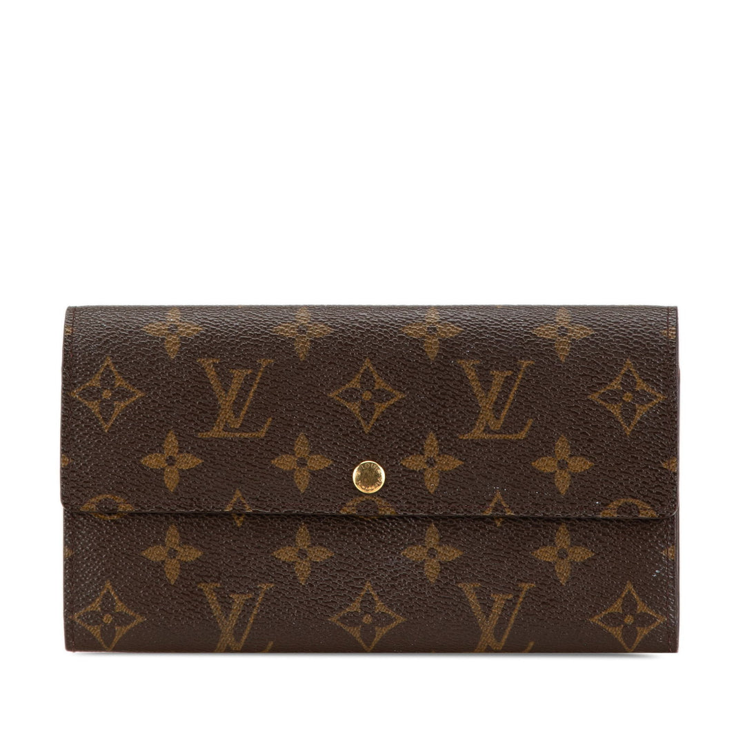 Louis Vuitton Monogram Sarah Long Wallet Brown - GABY PARIS
