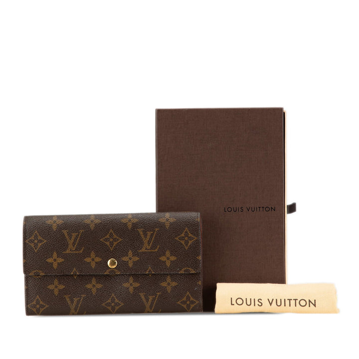 Louis Vuitton Monogram Sarah Long Wallet Brown - GABY PARIS