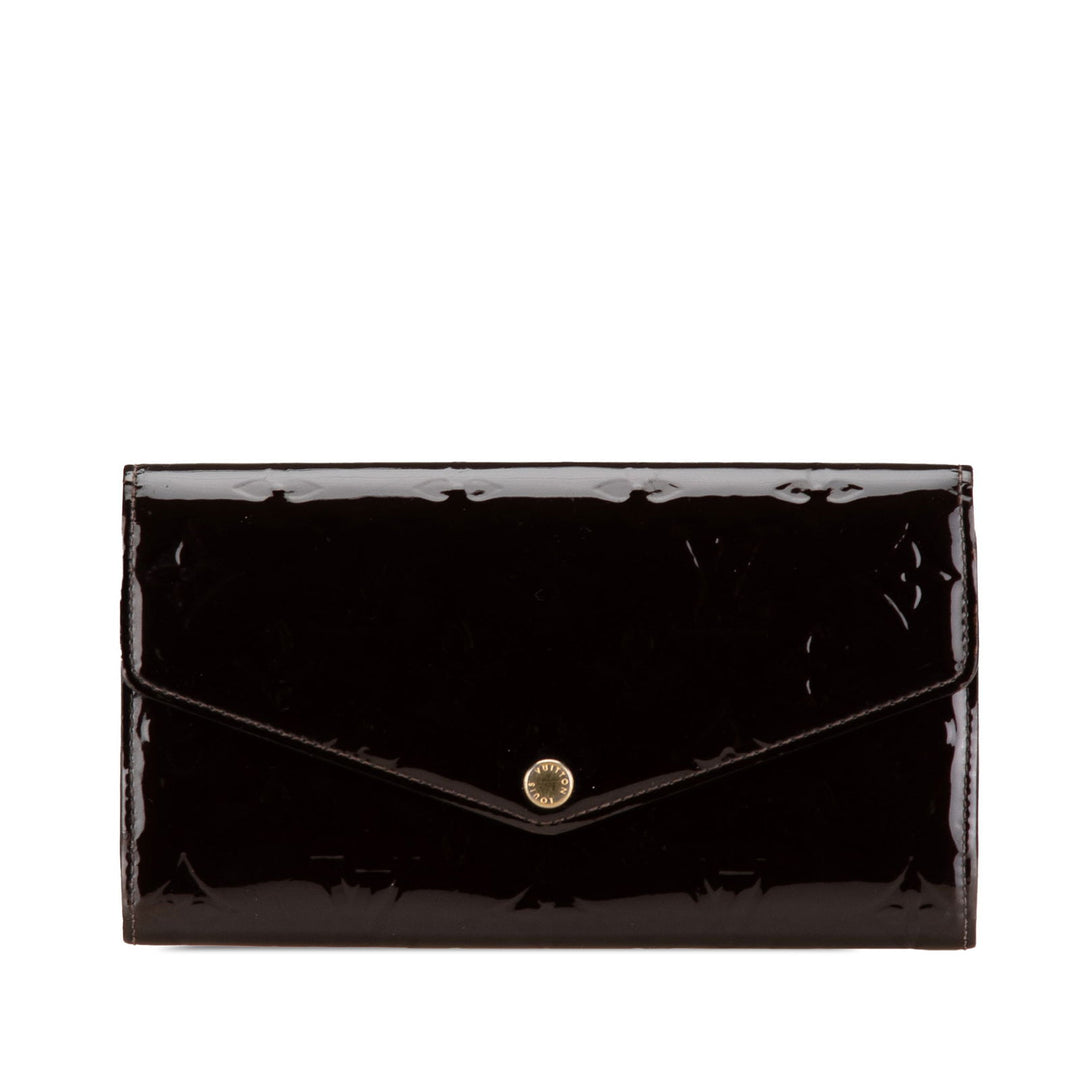 Louis Vuitton Monogram Vernis Sarah Wallet NM Purple - GABY PARIS