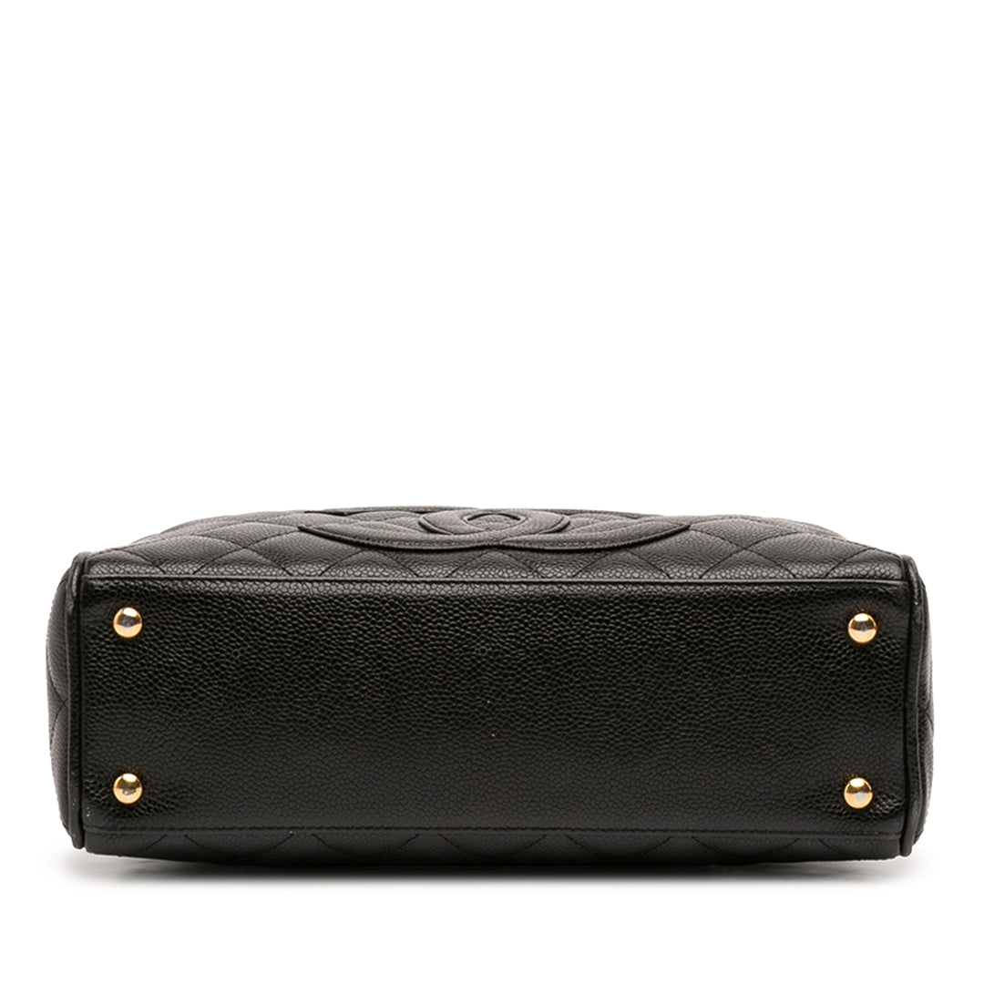 Chanel CC Matelassé Caviar Bowling Sac