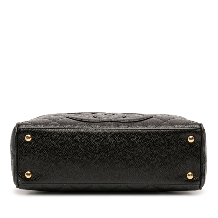 Chanel CC Matelassé Caviar Bowling Sac