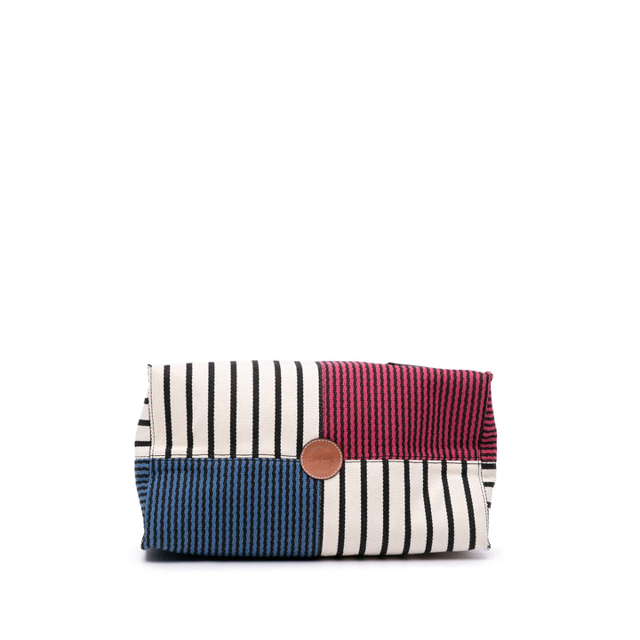 LOEWE Paulas Ibiza Large Toile Stripes Cushion Cabas