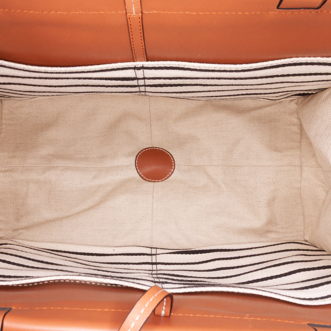 LOEWE Paulas Ibiza Large Toile Stripes Cushion Cabas