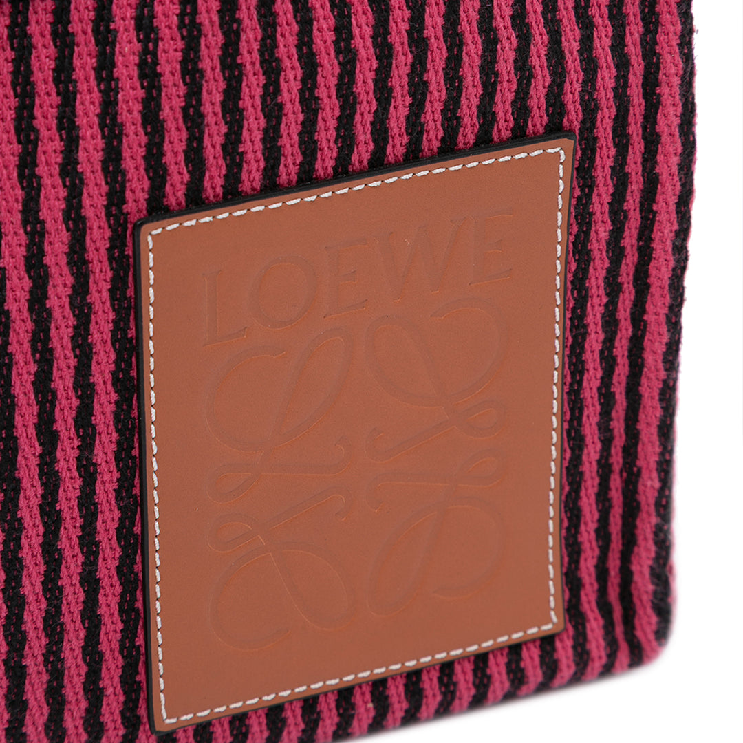 LOEWE Paulas Ibiza Large Toile Stripes Cushion Cabas