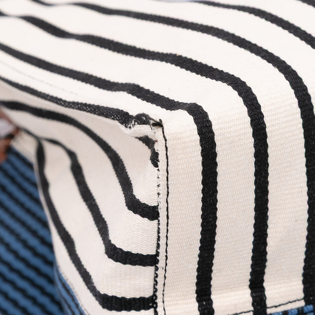 LOEWE Paulas Ibiza Large Toile Stripes Cushion Cabas