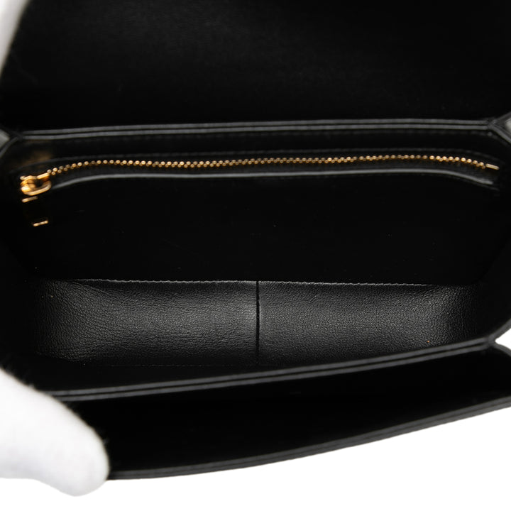 Celine Teen brillant Cuir de veau Triomphe Sac porté croisé