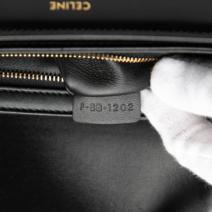 Celine Teen brillant Cuir de veau Triomphe Sac porté croisé