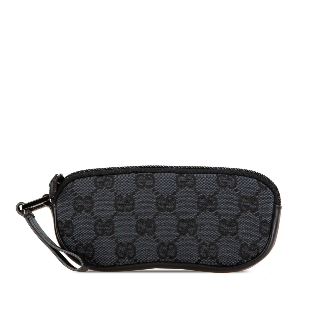 GG Canvas Eyeglass Pouch Black - Gaby Paris