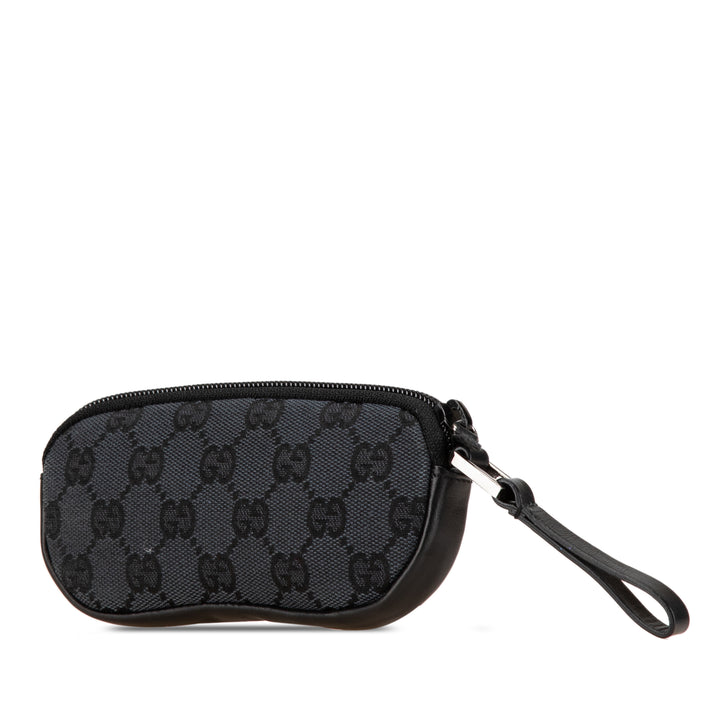 GG Canvas Eyeglass Pouch Black - Gaby Paris