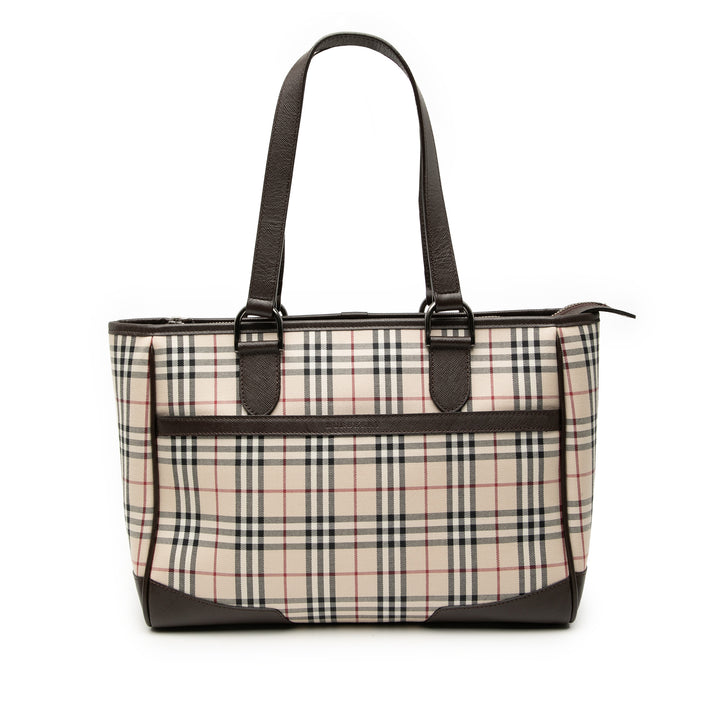 Burberry Cabas House Check Beige – vue principale – GABY PARIS