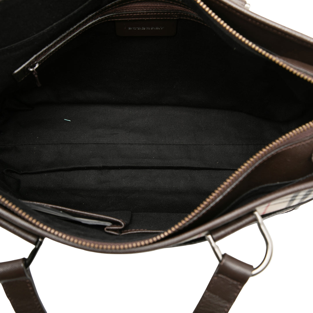 Burberry Cabas House Check Beige – vue 4 – GABY PARIS