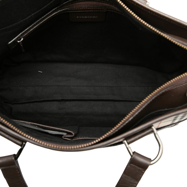 Burberry Cabas House Check Beige – vue 4 – GABY PARIS