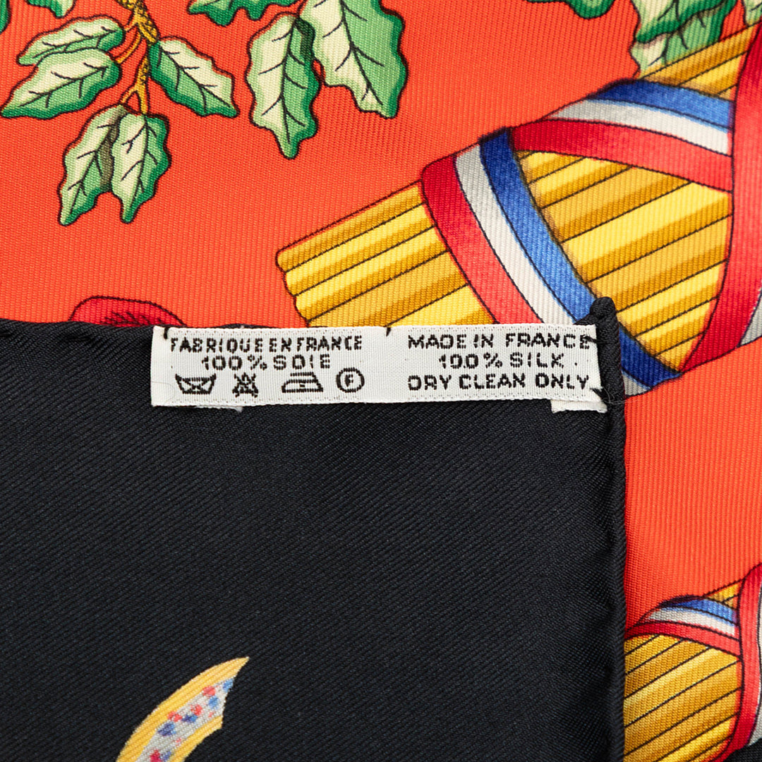 Republique Francaise Liberte Egalite Fraternite 1789 Foulard 90 Orange