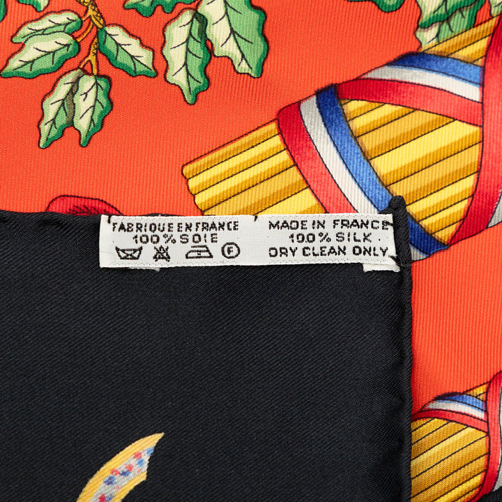 Republique Francaise Liberte Egalite Fraternite 1789 Foulard 90 Orange