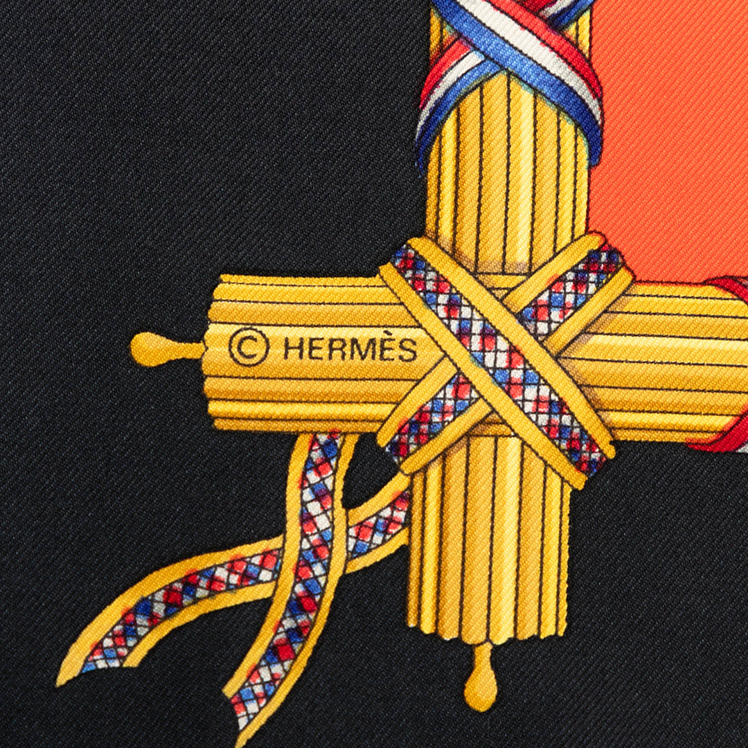 Republique Francaise Liberte Egalite Fraternite 1789 Foulard 90 Orange