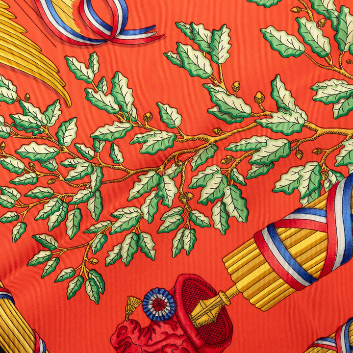 Republique Francaise Liberte Egalite Fraternite 1789 Foulard 90 Orange