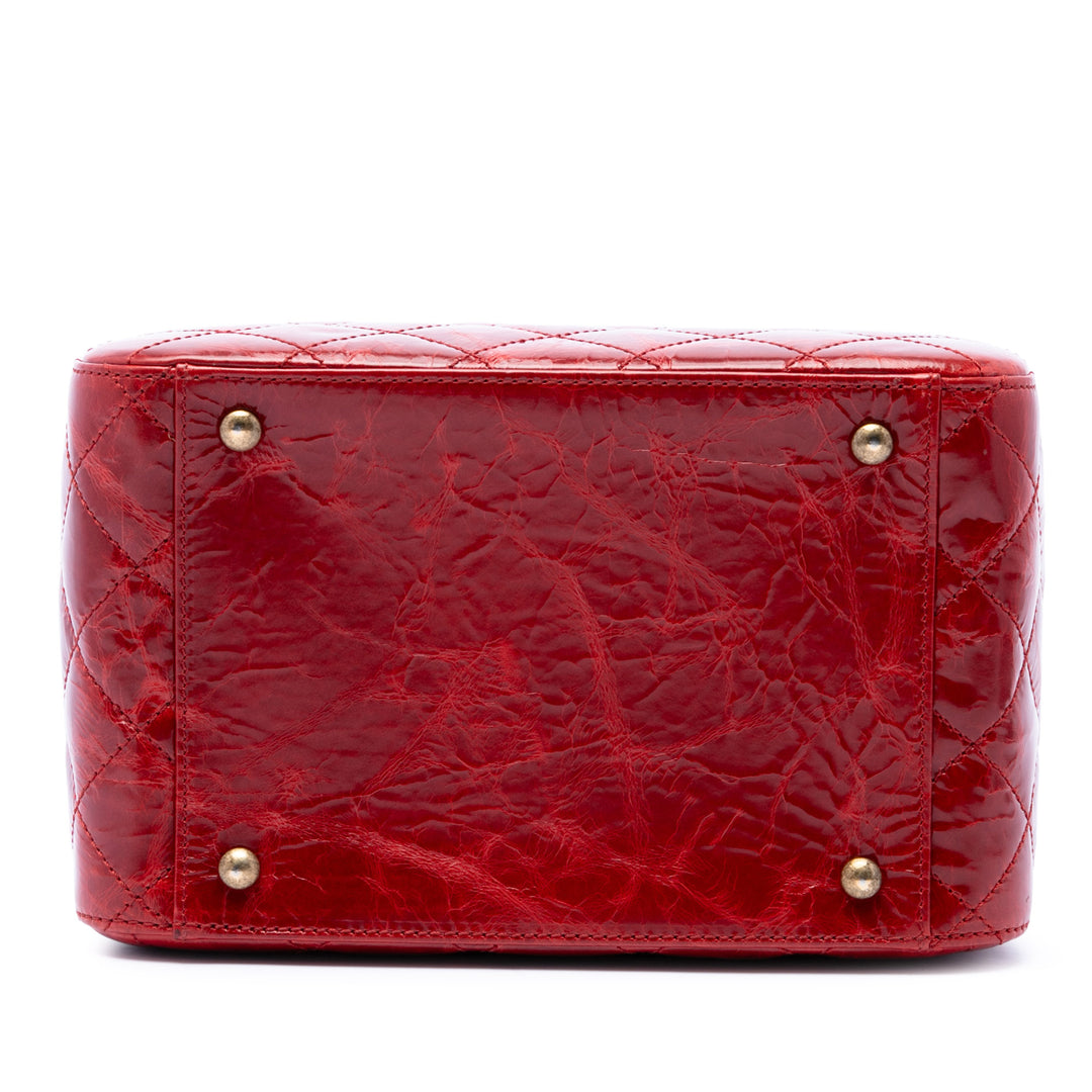 Chanel CC Matelassé Glacé Vanity Cuir de veau