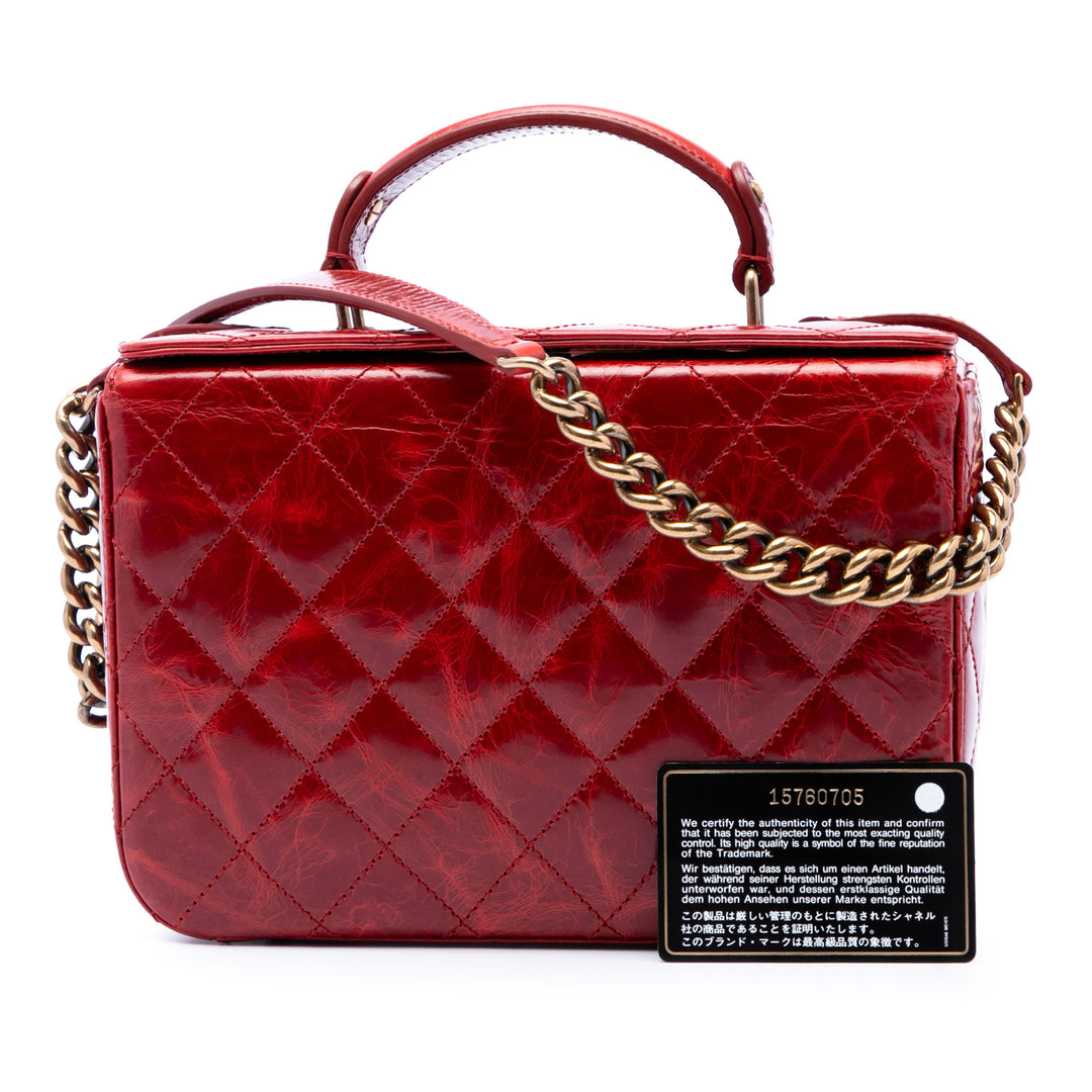 Chanel CC Matelassé Glacé Vanity Cuir de veau