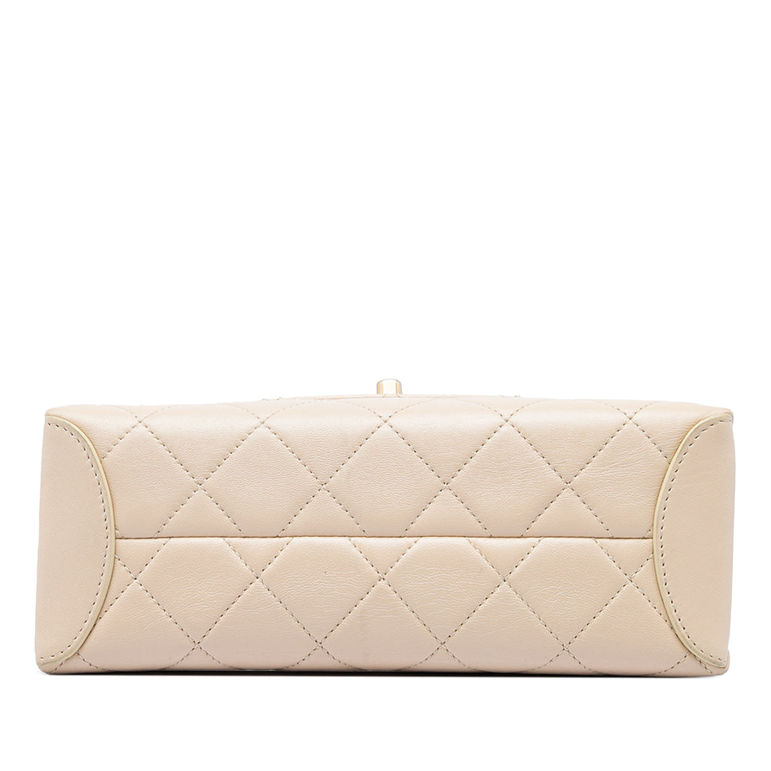 Chanel Matelassé Trendy Spirit sac à Moyen Cuir d'agneau Marron