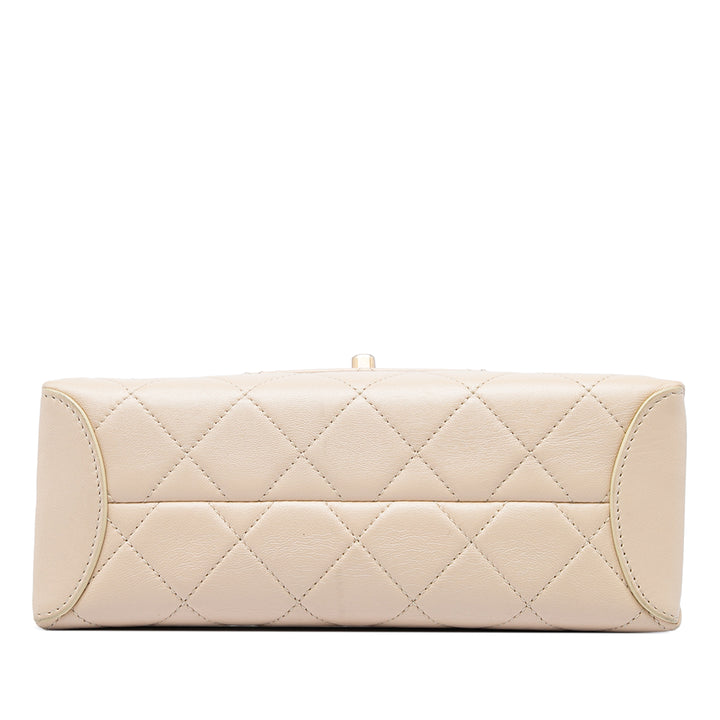 Chanel Matelassé Trendy Spirit sac à Moyen Cuir d'agneau Marron