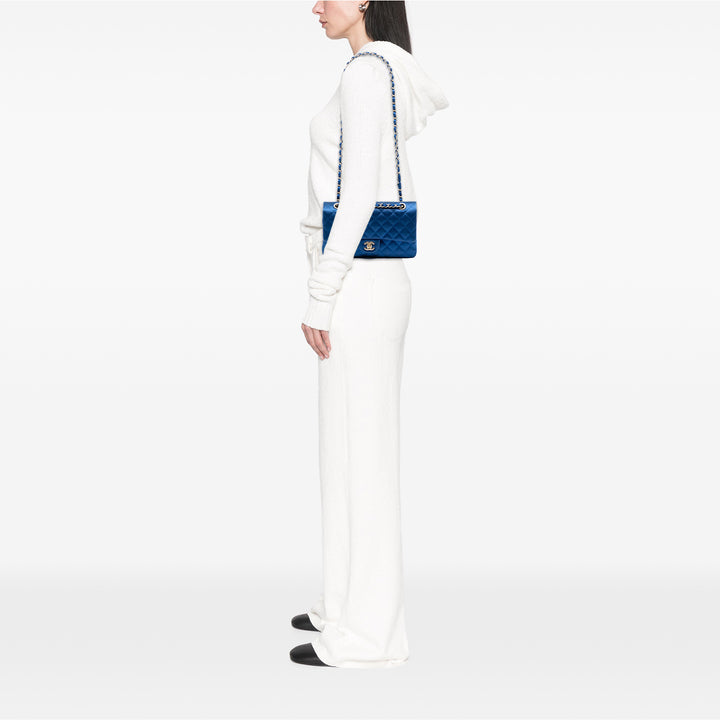 Chanel Medium Classic Satin Double rabat