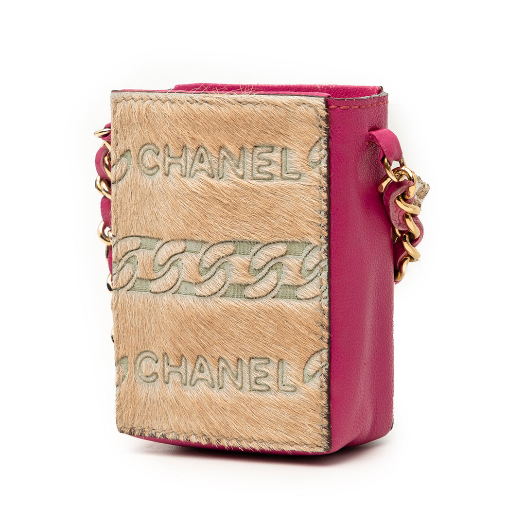 Chanel Cuir d’agneau et Pony Hair Cigarette Étui
