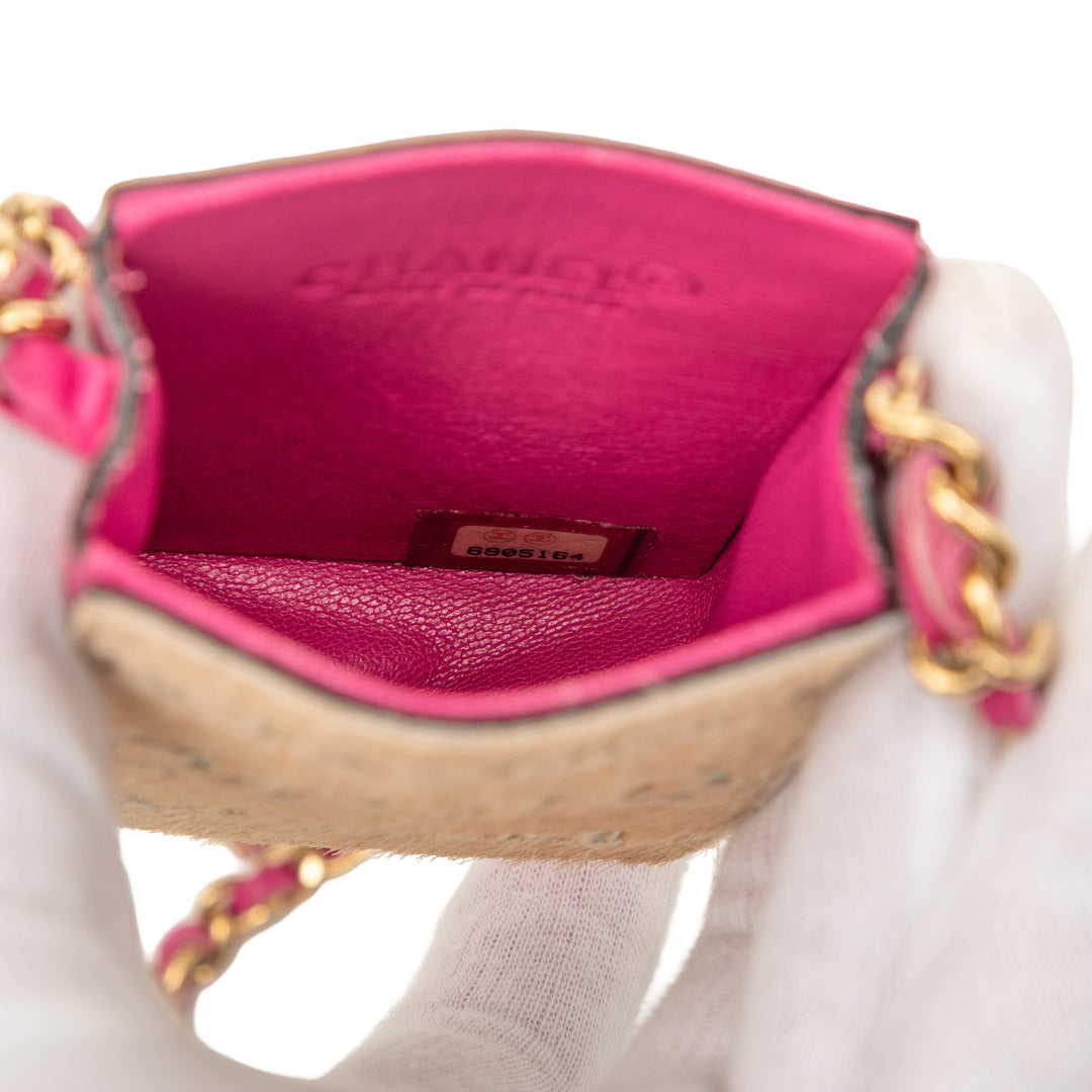 Chanel Cuir d’agneau et Pony Hair Cigarette Étui