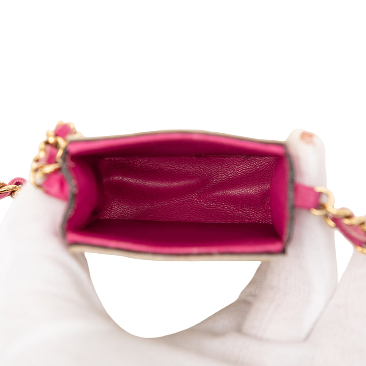 Chanel Cuir d’agneau et Pony Hair Cigarette Étui