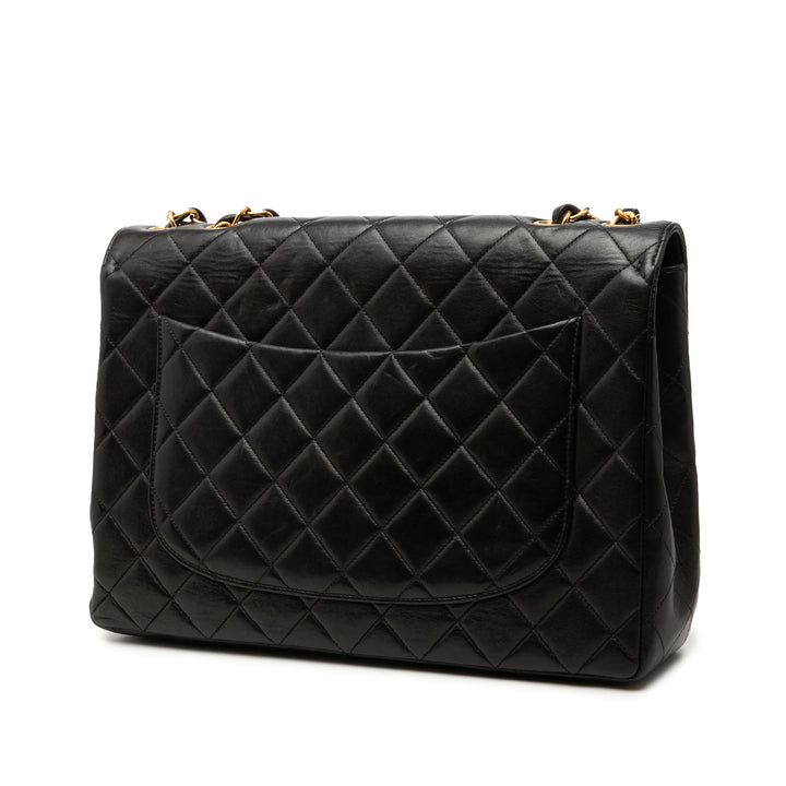 Chanel Jumbo Classic Cuir d’agneau Simple rabat
