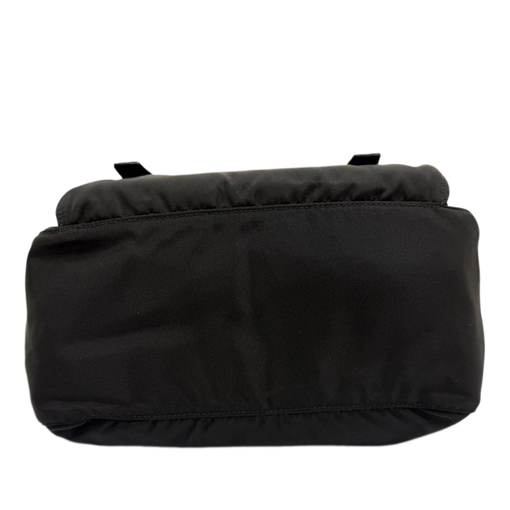 à finitions Zippé Double Buckle Sac Messenger Saffiano Noir