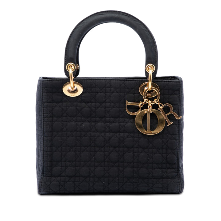 Dior Medium Nylon Microcannage Lady Dior