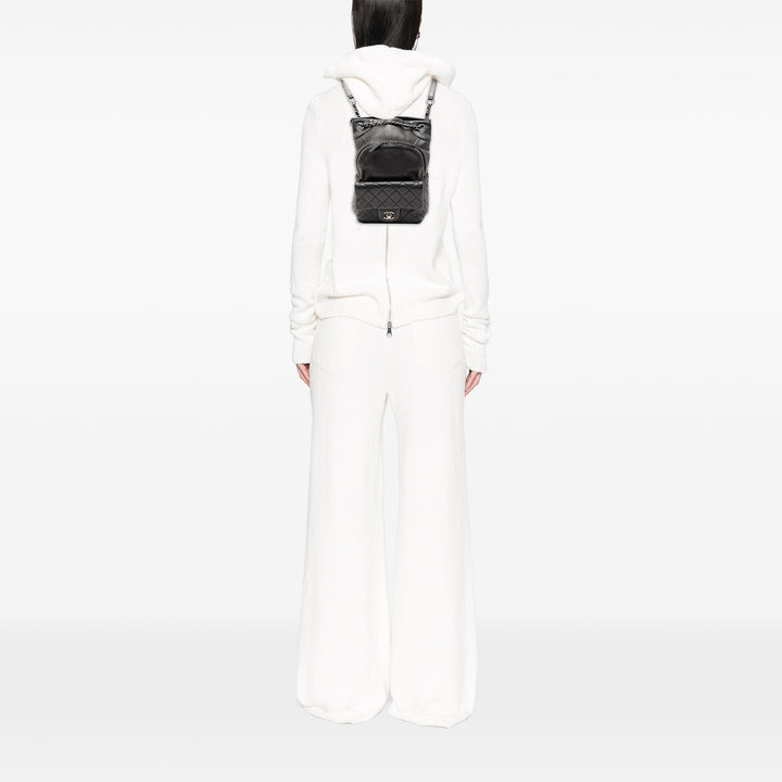 Chanel CC Cordon à rabat Sac à dos Petit Cuir de veau