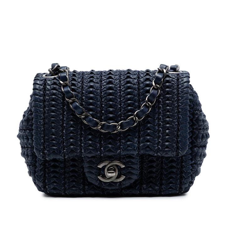 Chanel Paris Seoul Mini Crochet Cuir d’agneau Simple rabat