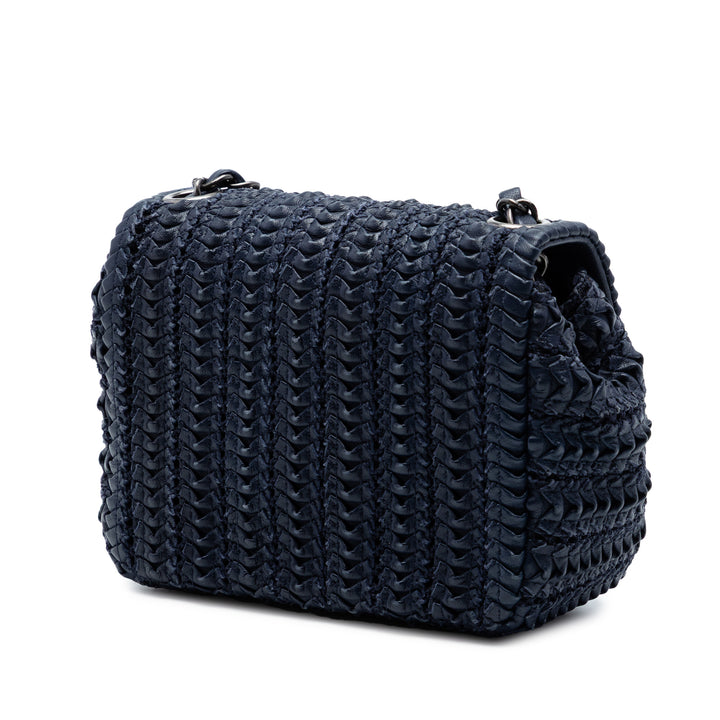 Chanel Paris Seoul Mini Crochet Cuir d’agneau Simple rabat