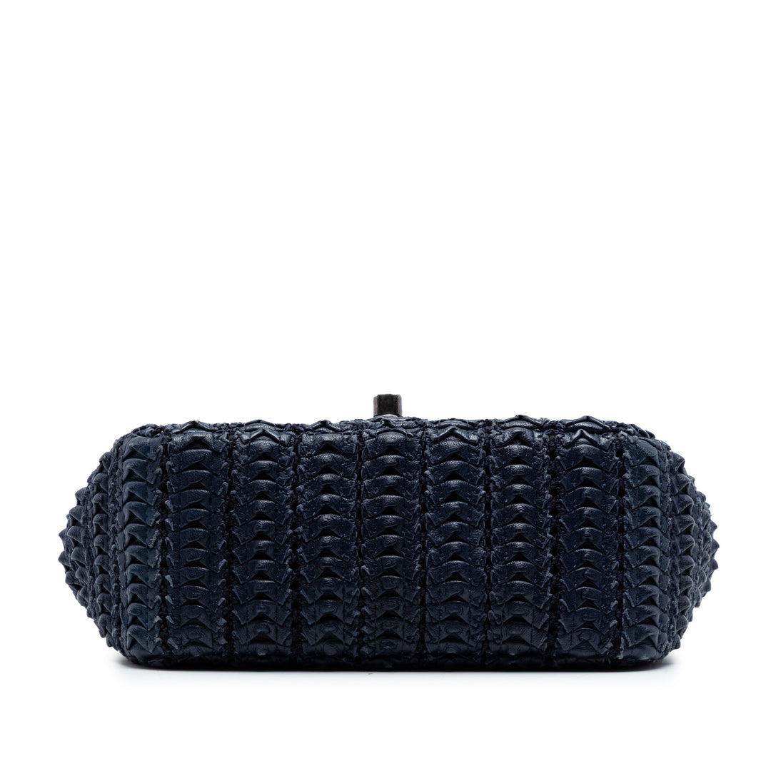 Chanel Paris Seoul Mini Crochet Cuir d’agneau Simple rabat