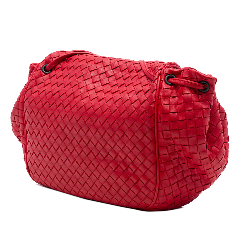 Bottega Veneta Intrecciato à rabat Sac nappa Rouge – vue 2 – GABY PARIS