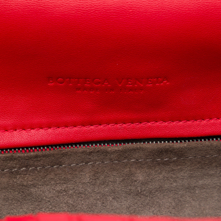 Bottega Veneta Intrecciato à rabat Sac nappa Rouge – vue 5 – GABY PARIS